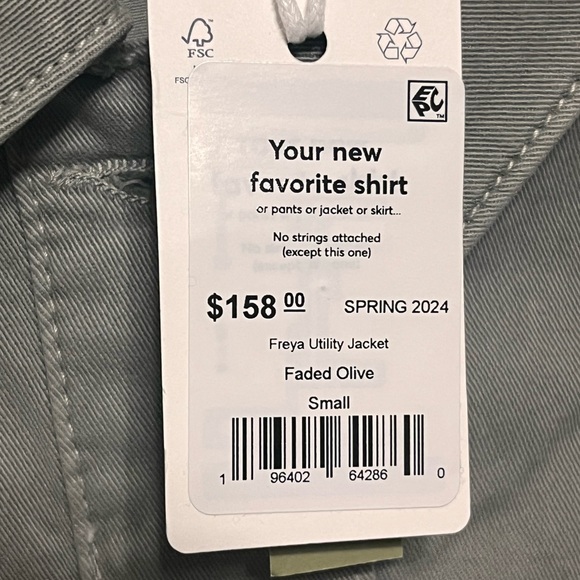 Marine Layer Freya Boxy Utility chore Jacket Sage Green Size Small S - Picture 12 of 12